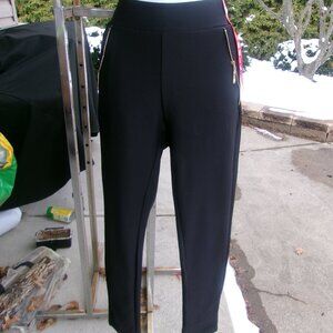 NWT MAZE BLACK LEGGINS W GOLD ZIPPER DETAIL 1X